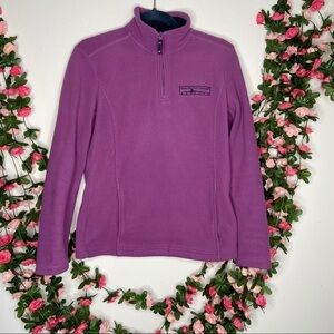 Brooks Brothers Purple 1/2 Fleece Pullover Small Womens Outdoor Cold Hiking